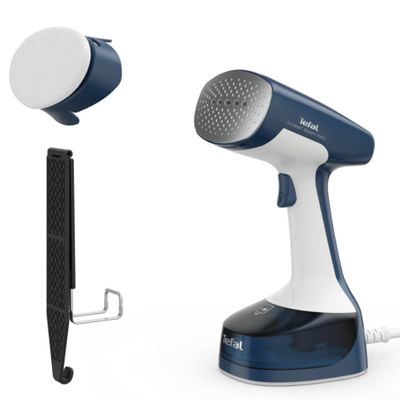 Aparat de călcat vertcal cu abur Tefal Access Steam Easy DT7130E1, 1400 W, abur variabil 0 - 25 g/min, recipient apă 150ml, încălzire rapidă în 15s, alb & albastru