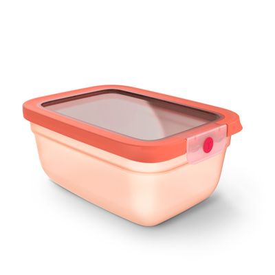 Caserolă Tefal ONEClick N1211110, 1.5 L, plastic, închidere 100% etanşă, fără BPA, portocaliu