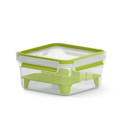 Caserola MasterSeal ToGo 1,3 L N1071710, plastic, accesoriu detașabil inclus, 100% inchidere etanșă, fără BPA, verde / translucid