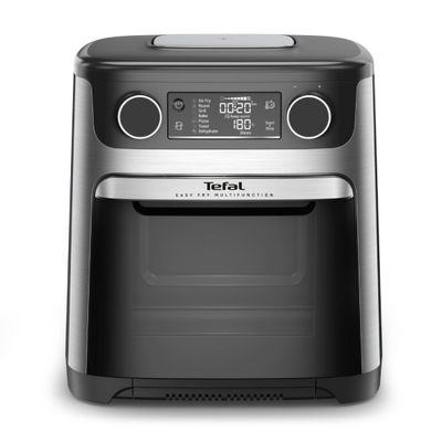 Friteuză cu aer cald Tefal Easy Fry FW556DE0, 1800W, 15L, 9 programe automate, tehnologie Extra-Crisp, temperatură ajustabilă, ecran LCD, argintiu & negru