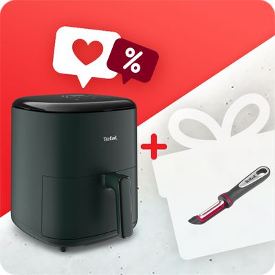Pachet PROMO Friteuză cu aer cald Tefal Easy Fry Max EY245310 & Dispozitiv pentru decojire Ingenio K2071014