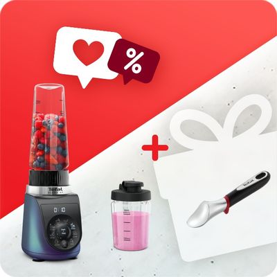 Pachet PROMO Blender Tefal Blend Up BL19H4F0 & Cupă de înghețată Ingenio K2072214