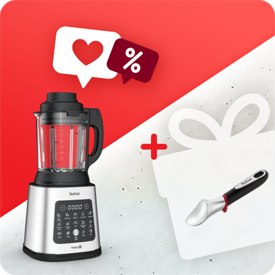 Pachet PROMO Blender Tefal PerfectMix Cook BL83SD30 & Cupă de înghețată Ingenio K2072214