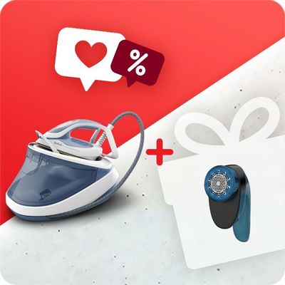 Pachet PROMO Stație de călcat de înaltă presiune Tefal Pro Express Ultimate GV9710E0 & Aparat pentru îndepărtarea scamelor JB1011E0