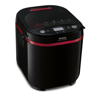 Mașină de făcut pâine Pain Plaisir PF220838, 700 W, 17 programe, pornire programabilă, păstrare la cald, tavă pătrată, cu înveliș antiaderent, 3 accesorii, carte de rețete, 1 KG, negru