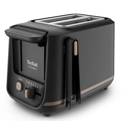Prăjitor de pâine Tefal Includeo TT533811, 850W, capacitate 2 felii, 7 trepte de rumenire, buton oprire, clește inclus, mâner ridicare, negru & auriu Prăjitor de pâine Tefal Includeo TT533811, 850W, capacitate 2 felii, 7 trepte de rumenire, buton oprire, clește inclus, mâner ridicare, negru & auriu