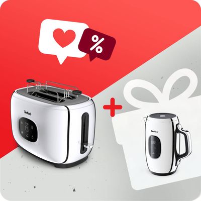 Pachet PROMO Prăjitor de pâine Tefal Majestuo TT883D10 & Fierbător apă Tefal Majestuo KI883D10 Pachet PROMO Prăjitor de pâine Tefal Majestuo TT883D10 & Fierbător apă Tefal Majestuo KI883D10