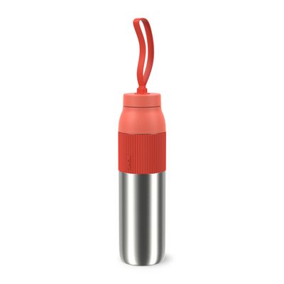 Termos Tefal beYou N2193310, inox, 0.7 L, fără BPA, 100% etanș, capac cu filet, argintiu & portocaliu