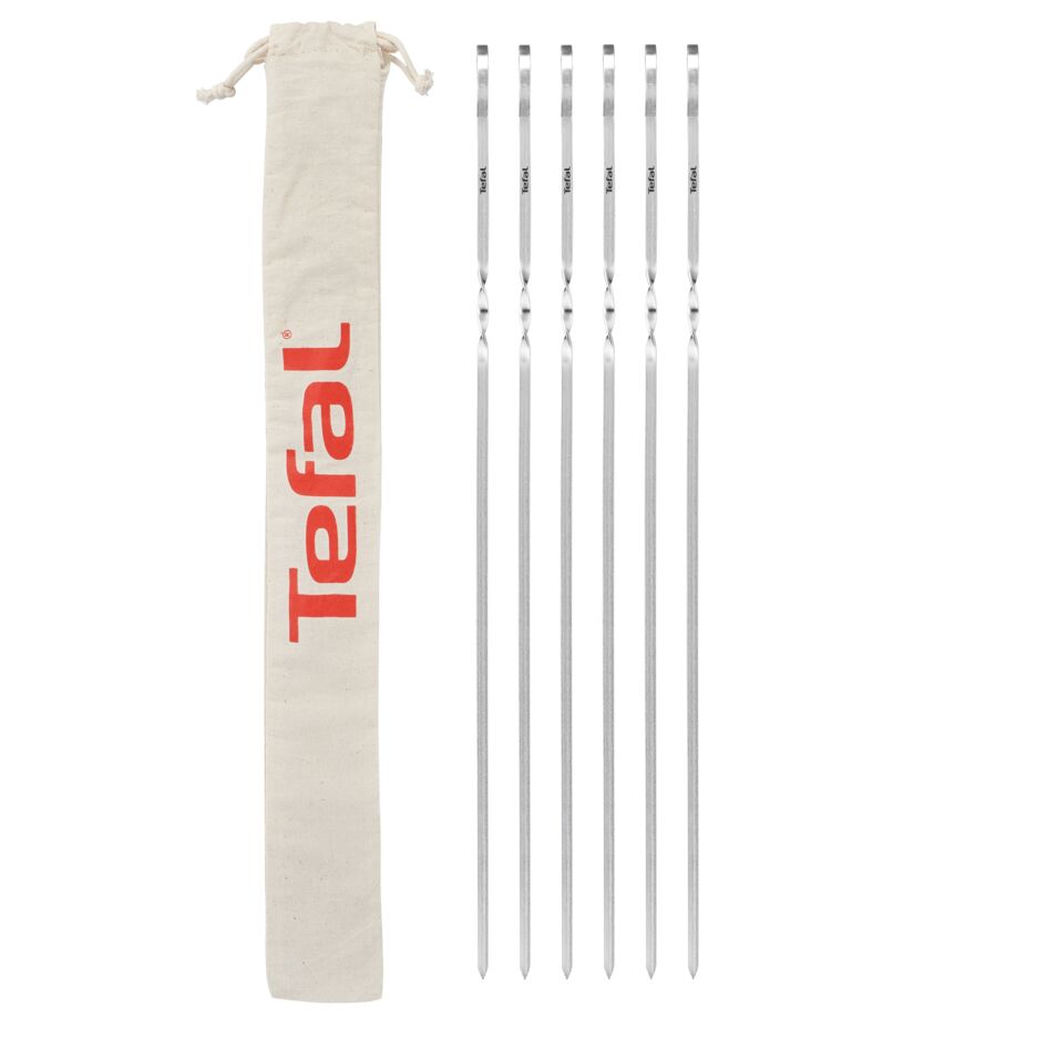 Set de 6 frigarui XL din oțel inoxidabil TEFAL K185S734, husă din bumbac